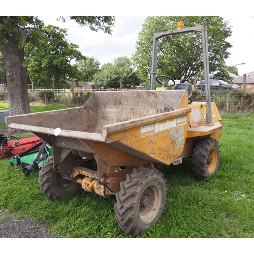 2259 - Benford 3 ton diesel dumper, roll bar, runs