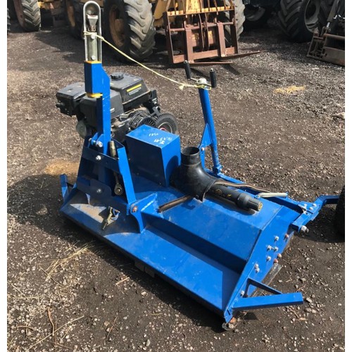 133 - 4Ft Flail topper with engine. Never used. Ideal for a quad