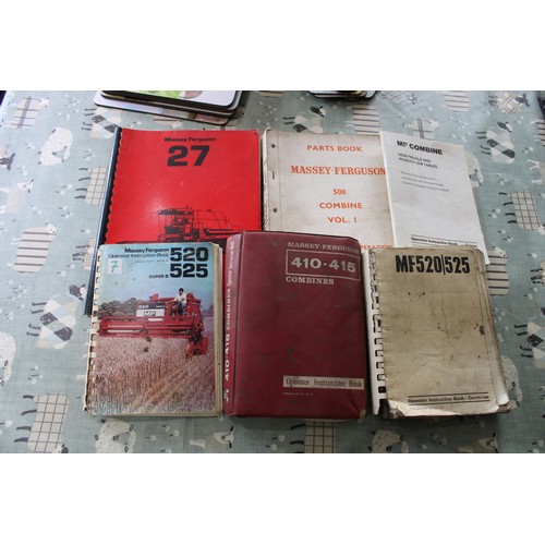 507 - Combine Harvester operators manuals for Massey Ferguson 520, 525, 410, 415, 27 and 100