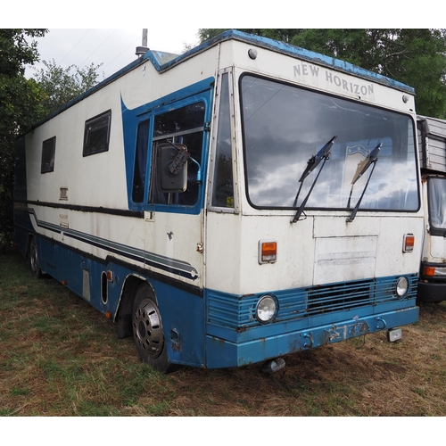 Dodge New Horizon Camper, 1985, with 6 cylinder Perkins engine. Runs and drives but been off the road for several years. Ideal project. Reg B157PDH. V5