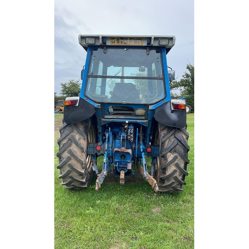 331 - Ford 6410 tractor. 1990. 4WD. Runs. 1 Former keeper. 9730 hours recorded. SN-BC13123. Reg. G473FWP.P... 