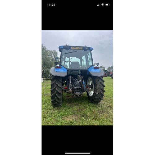 447 - New Holland 7840 tractor. 8501 hours showing.  Runs. Reg N787EWC. V5.