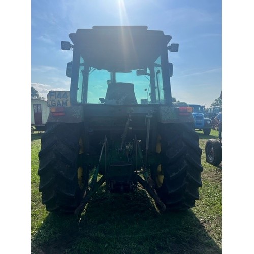 448 - John Deere 2650 tractor. Runs. Good rear tyres. 13694 hours showing. Reg F144 GAM. V5