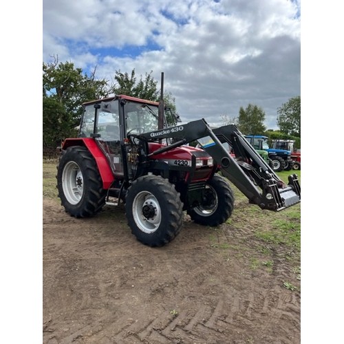 441 - Case 4230 tractor with loader. Runs. Reg P715 ADV. V5