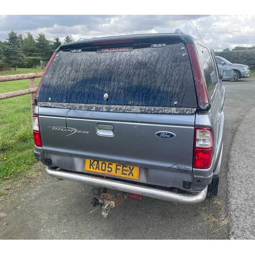 119 - Ford Ranger 4wd pickup. Runs & drives, showing 117646 miles, will have 12 months MOT, reg KA05 FEX.