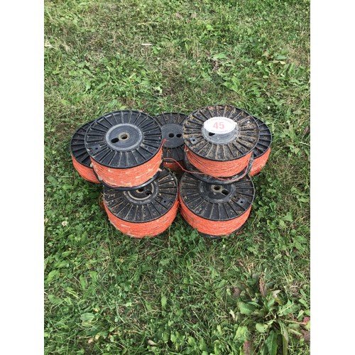 45 - Electric fence reels