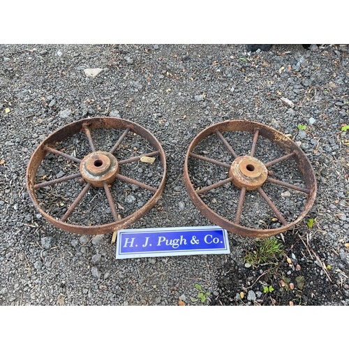 914 - 2- Iron wheels 24x3