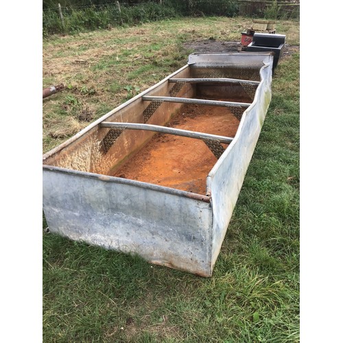 95 - Large galvanised water trough