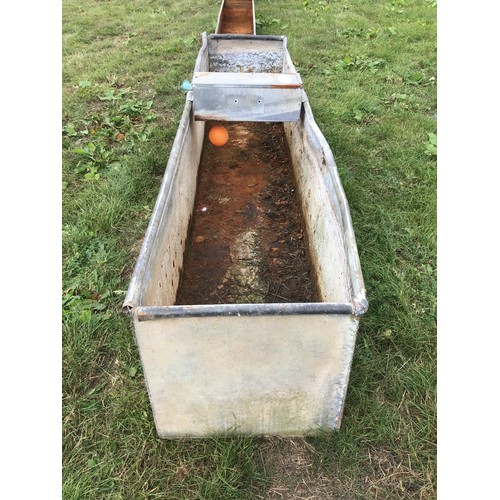 96 - Large galvanised water trough