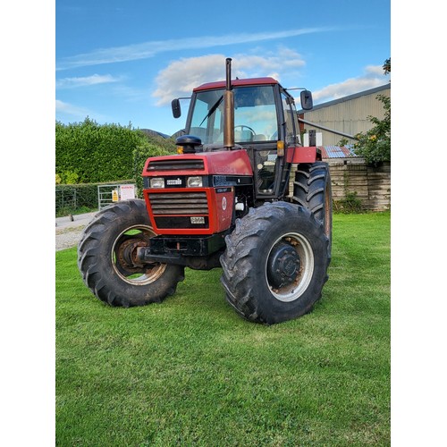 805 - David Brown/Case International 1594 4WD tractor. 1988 Commemorative edition. Runs and drives well. K... 