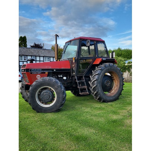 805 - David Brown/Case International 1594 4WD tractor. 1988 Commemorative edition. Runs and drives well. K... 