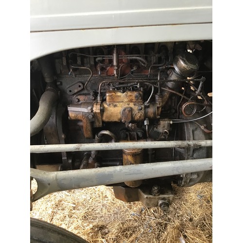 140 - 1954 Ferguson T20 diesel tractor, reduction gearbox, good tyres, running order. Reg 894 XVA. V5