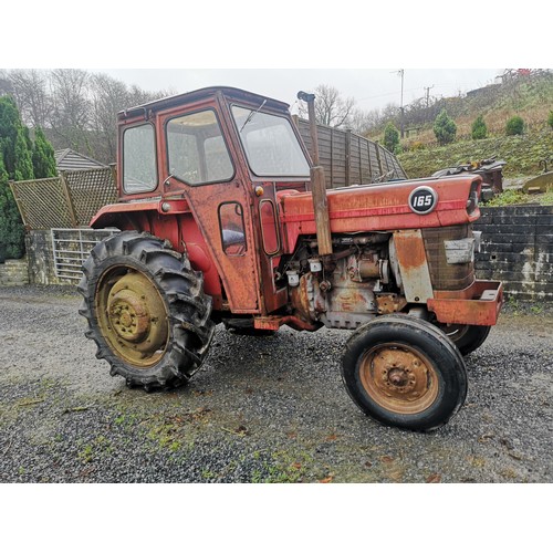 808 - Massey Ferguson 165 Tractor. Runs and drives. 2787 hours showing.  V5