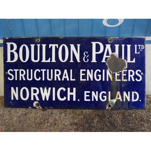 38 - Enamel sign - Boulton & Paul 18