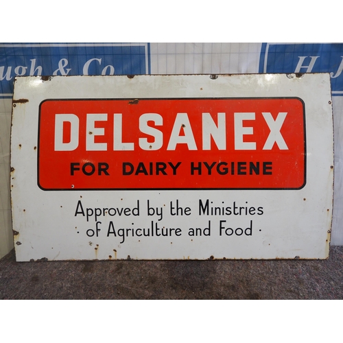 41 - Enamel sign - Delsanex 'For Dairy Hygiene' 60
