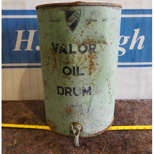 58 - Valor 5 gallon oil drum