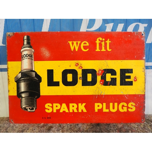 64 - Metal sign - Lodge Plugs 12