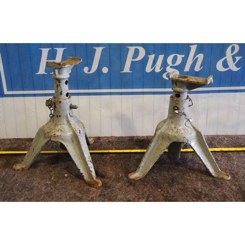69 - Pair of early axle stands
