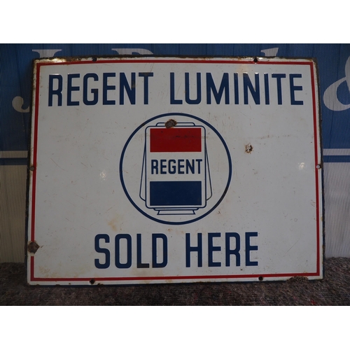 82 - Enamel sign - Regent Luminate 14