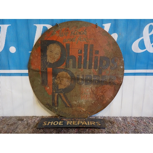 93 - Tin sign- Philips rubber 16½