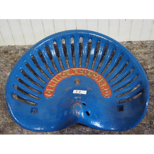 232 - Cast iron seat - Dening & Co. Chard