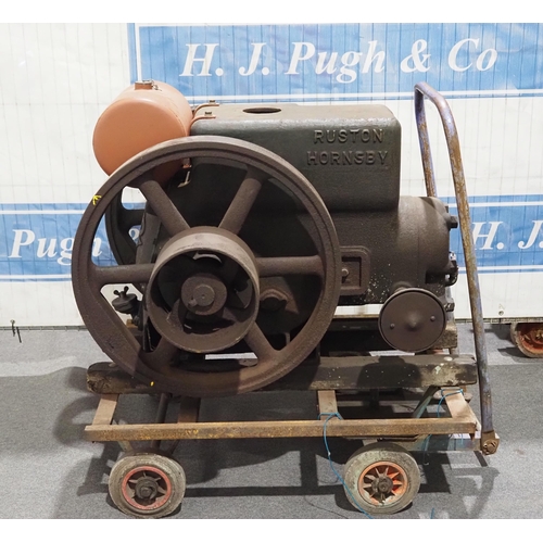 734 - Ruston Hornsby PB 6.5HP stationary engine. Turns over with good compression. Barn find