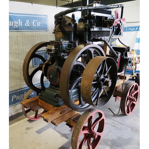 750 - Petter S Type 15HP oil engine. No. 211648. Fitted to Lancashire Dynamo generator unit. No. 55512