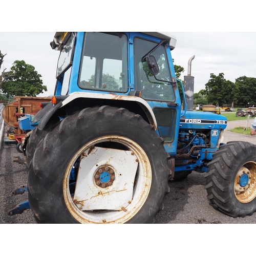 Ford 7610 Series 3 Tractor Runs Drives Fitted With Front Weights 