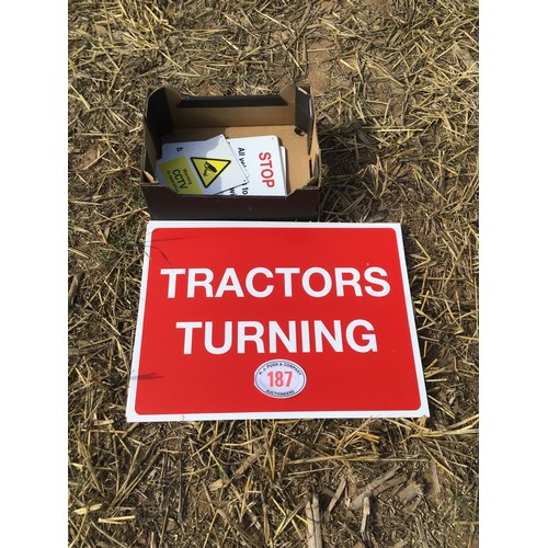 187 - Tractor & other signs