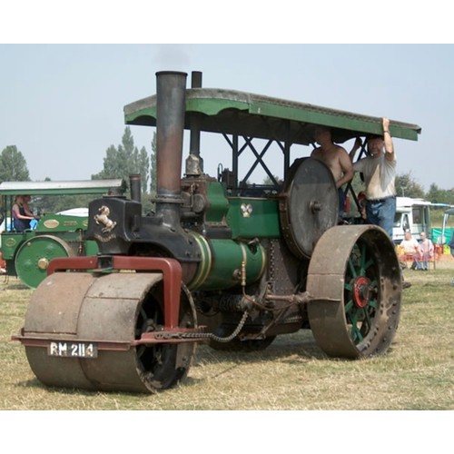 Aveling and Porter 8 Ton C type steam roller. 1925. RM 2114. No- 11336. This roller is complete and untouched with all fittings in place including fire irons oils. refitted fire bars and ash pan. Boiler has recently been tested but failed. C/w paperwork to support this and loads of other history. Needs box.