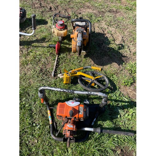 6 - Stihl auger body, disc cutter and hedgetrimmer