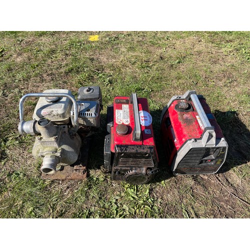 11 - 2 - Honda generators and water pump
