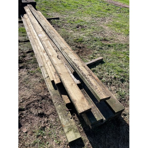 38 - Wooden planks 14ft average