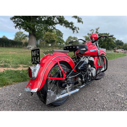 870 - Harley Davidson 45 750 V-Twin motorcycle. 1947
Frame No. 421646
Engine No. 42WLC1646
Property of a d... 