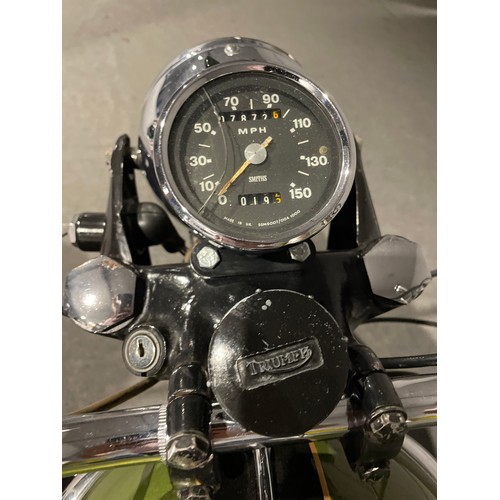 873 - Triumph Trophy TR6 motorcycle. 1970.
Frame No. CD45747
Engine No. CD45747
Property of a deceased est... 