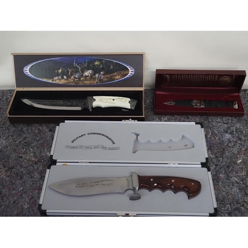 168 - 3 - Ornamental knives new in original boxes