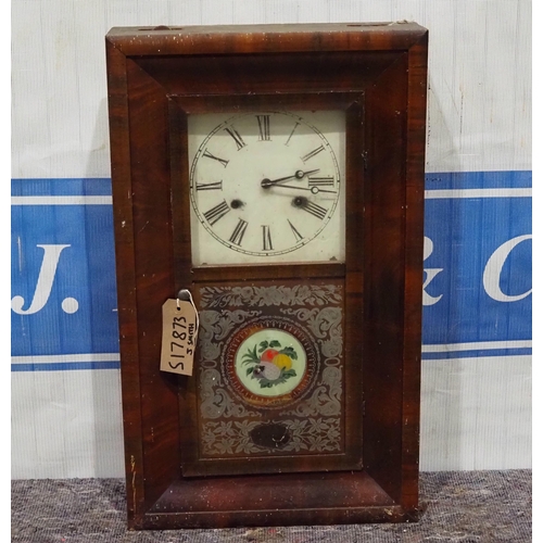 290 - American wall clock by Jerome & Co.