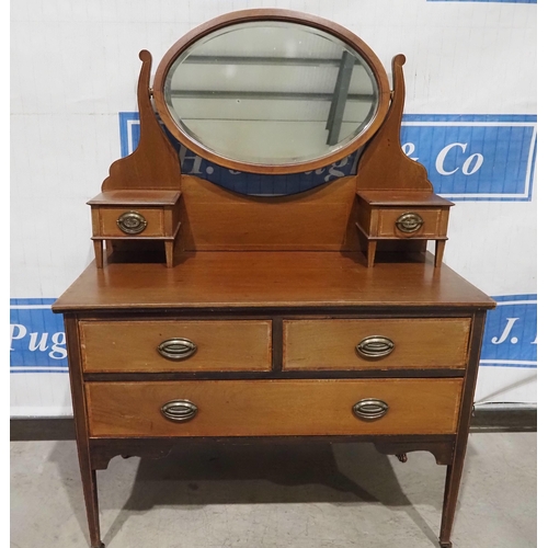 309 - In laid mahogany dressing table