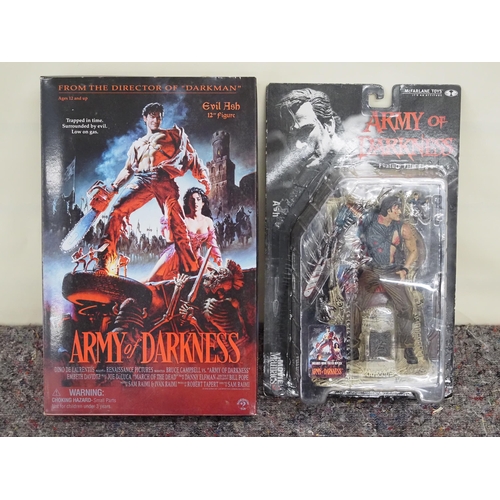 67 - 2 - Boxed Army of Darkness figures Evil Ash and Ash