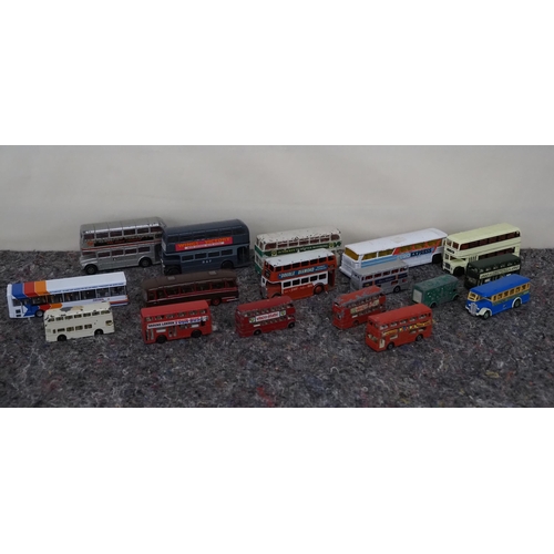 76 - Assorted Corgi and Dinky model buses