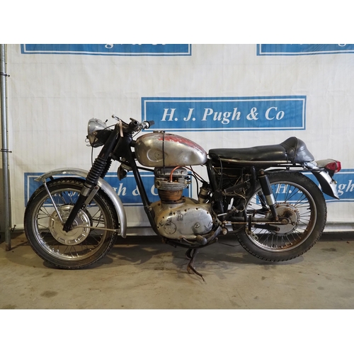 829 - BSA A65 Lightning motorcycle. Frame no. A65.LA77430. C/w Nova docs