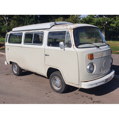 312 - Volkswagen Campervan, 1974. 1584cc. Runs and drives. Partially restored shell with no interior, so w... 