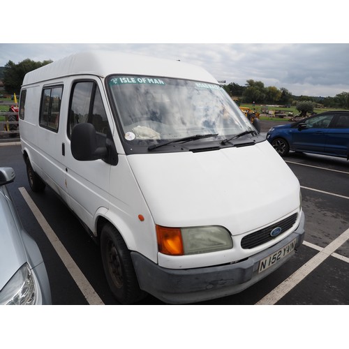 304 - Ford Transit 2.5 Litre Diesel Transit Van, 1996. Well maintained and reliable. MOT 7/7/23. Reg. N152... 