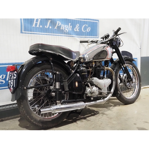 916 - BSA ZA7 Star Twin motorcycle. 1950. 500cc 
Rare metal badge model. MOT until 21/3/23. Desirable mode... 