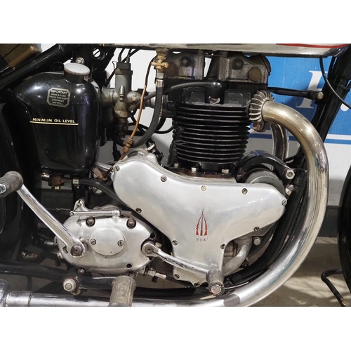 916 - BSA ZA7 Star Twin motorcycle. 1950. 500cc 
Rare metal badge model. MOT until 21/3/23. Desirable mode... 