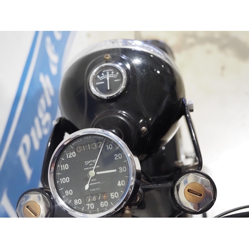 916 - BSA ZA7 Star Twin motorcycle. 1950. 500cc 
Rare metal badge model. MOT until 21/3/23. Desirable mode... 