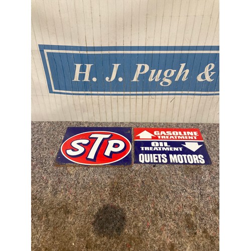 133 - Tin signs - STP and Oil sign