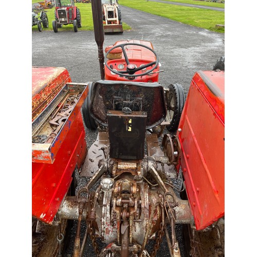 801 - Massey Ferguson 155 tractor. Runs