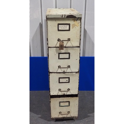 177 - 4 Drawer filing cabinet