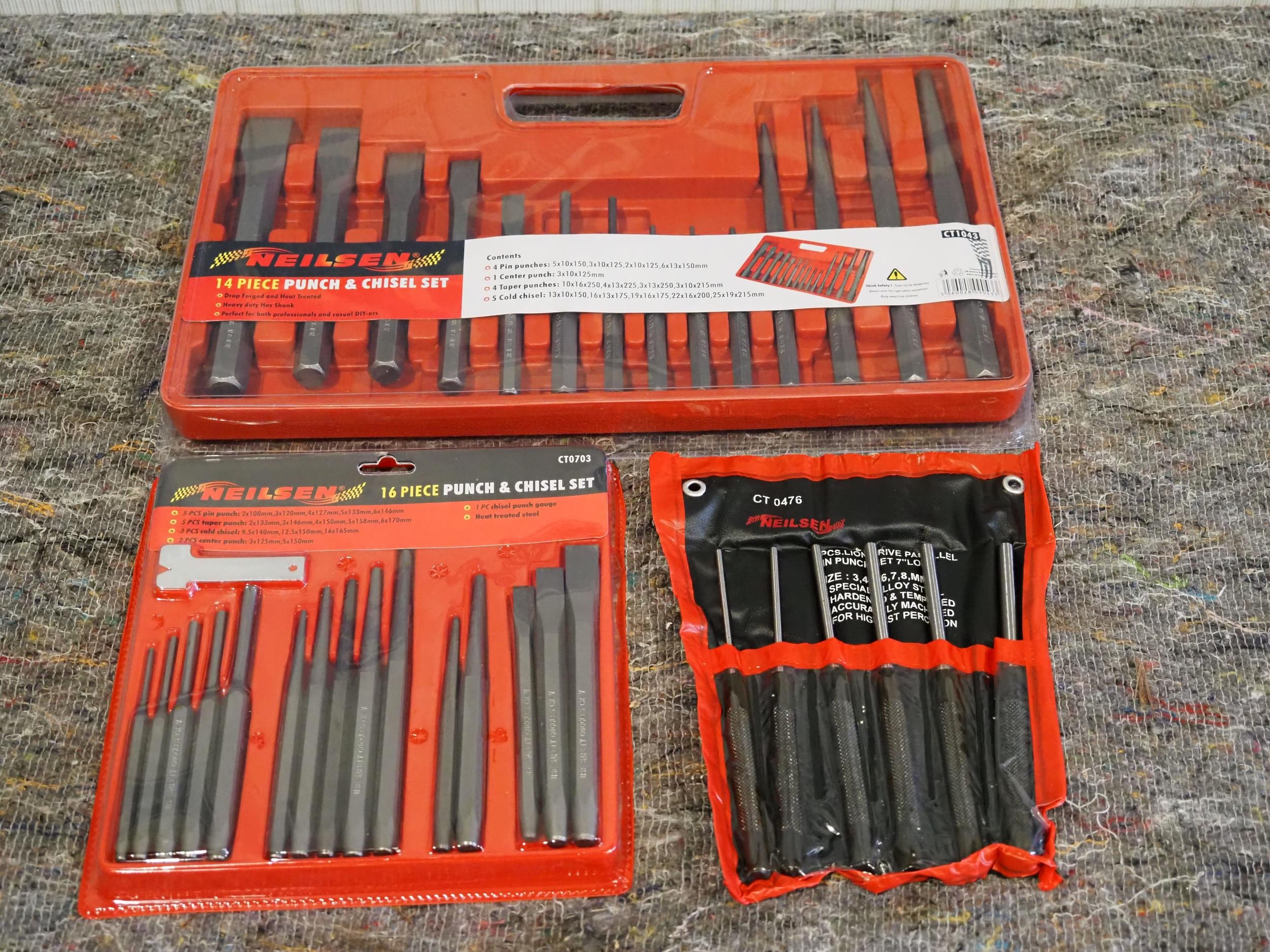 3 Punch and chisel sets